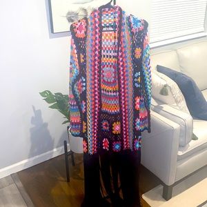 Fringe crochet cardigan
